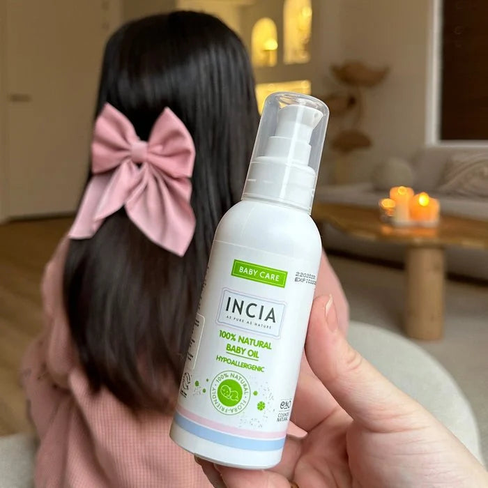 INCIA Natural Baby Oil for Sensitive Skin 110ml mood photo in living room