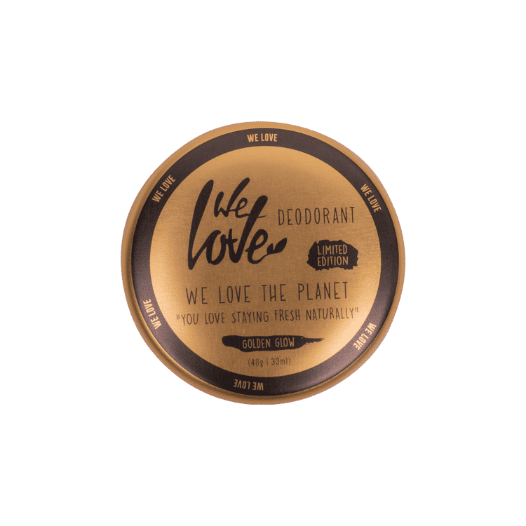 We Love the Planet Natural Deodorant Tin - Golden Glow 40g