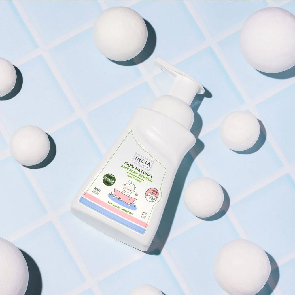INCIA Natural Baby Foam Shampoo for Sensitive Scalp 200ml mood photo