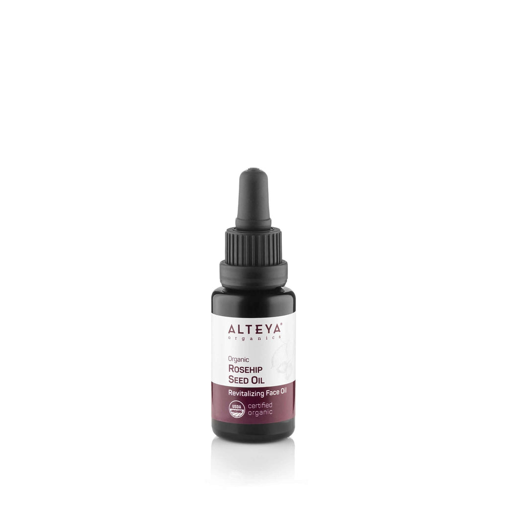 Alteya Organic Rosehip Seed Oil - Violet Glass Bottle & Pipette 20ml, Dry Skin, Mixed Skin, Normal Skin, Sensitive Skin, Stretch Marks, Wrinkles, €9.95, Pure'n'well