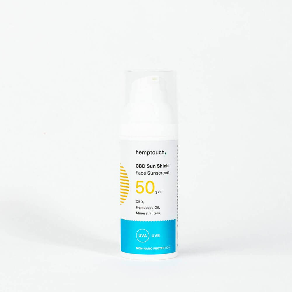 Hemptouch Face Sunscreen SPF 50 CBD Sun Shield 50ml, Dry Skin, Mixed Skin, Normal Skin, €29.95, Pure'n'well