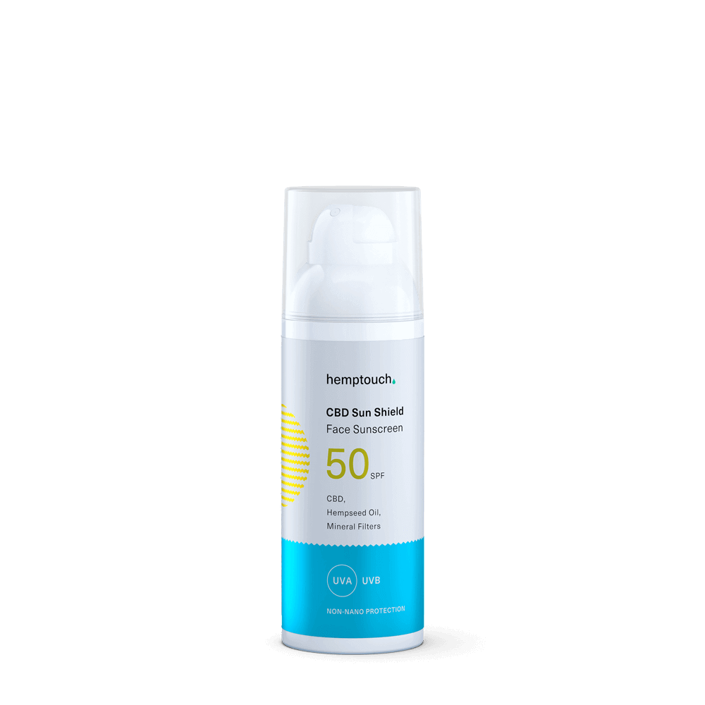 Hemptouch Face Sunscreen SPF 50 CBD Sun Shield 50ml, Dry Skin, Mixed Skin, Normal Skin, €29.95, Pure'n'well