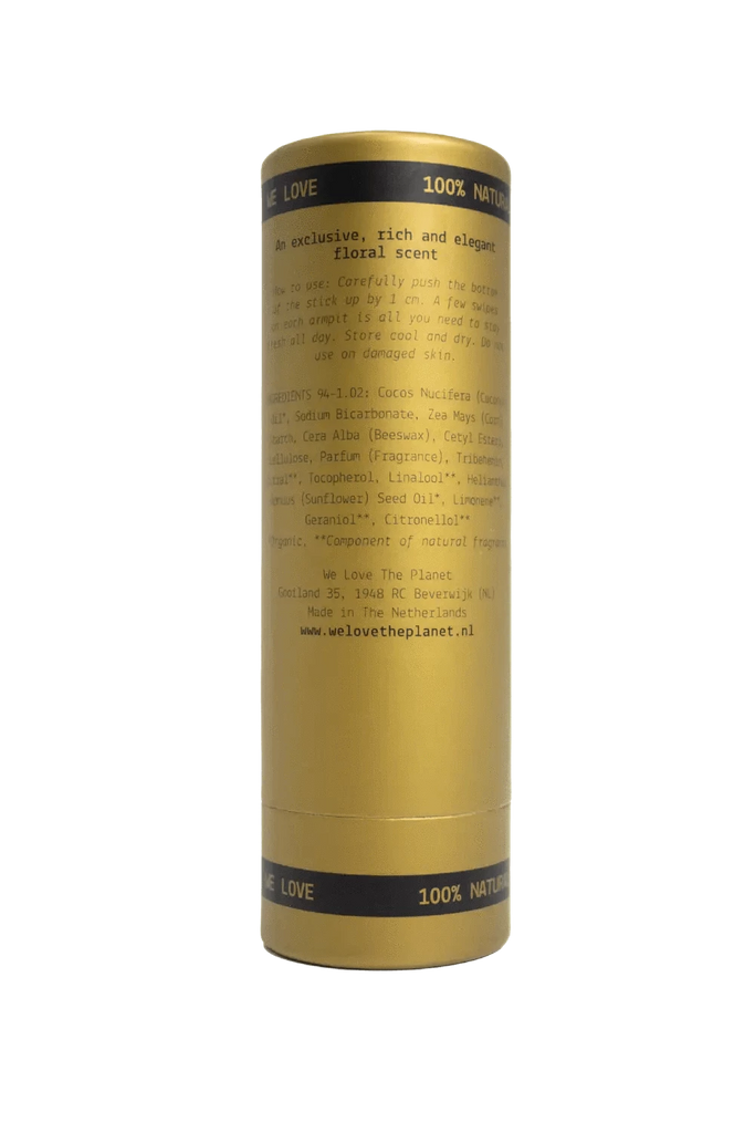 We Love the Planet Natural Deodorant Stick - Golden Glow - Unisex 65g
