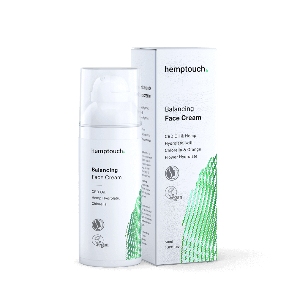 Hemptouch Balancing Face Cream For Oily Skin 50ml, Acne-prone Skin, Dry Skin, Mixed Skin, Normal Skin, €35.95, Pure'n'well