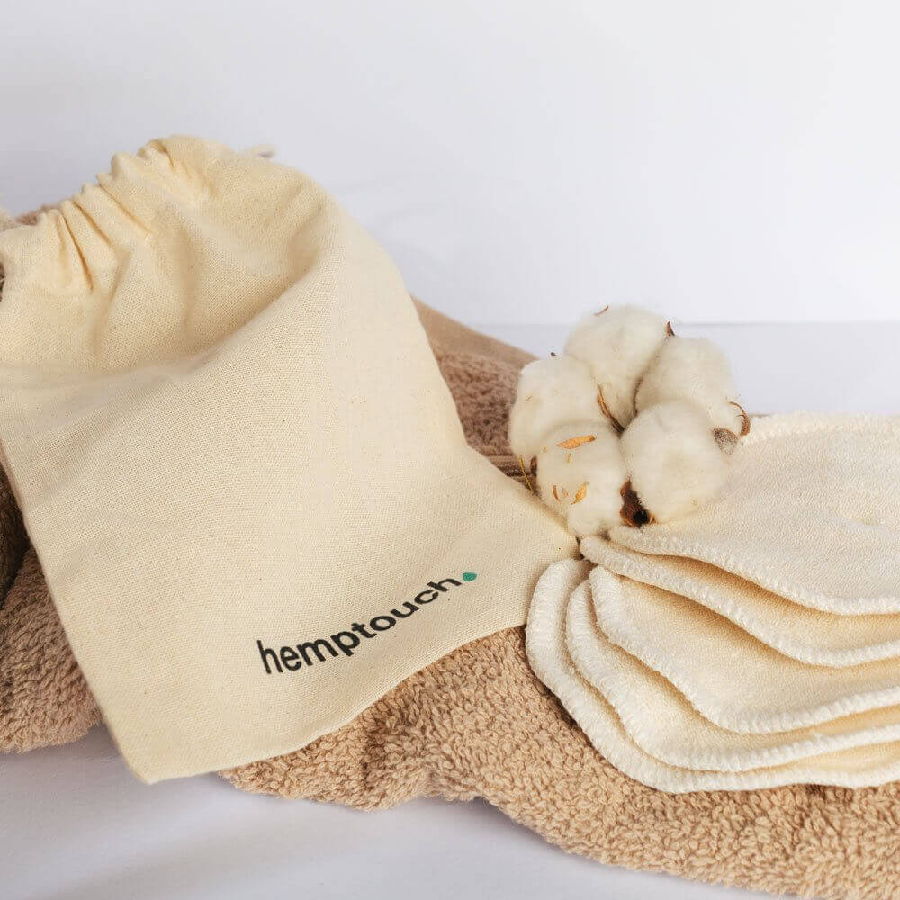 Hemptouch Reusable Cotton Pads For Cleansing The Face And Removing Make-up 5pcs, , €14.95, Pure'n'well